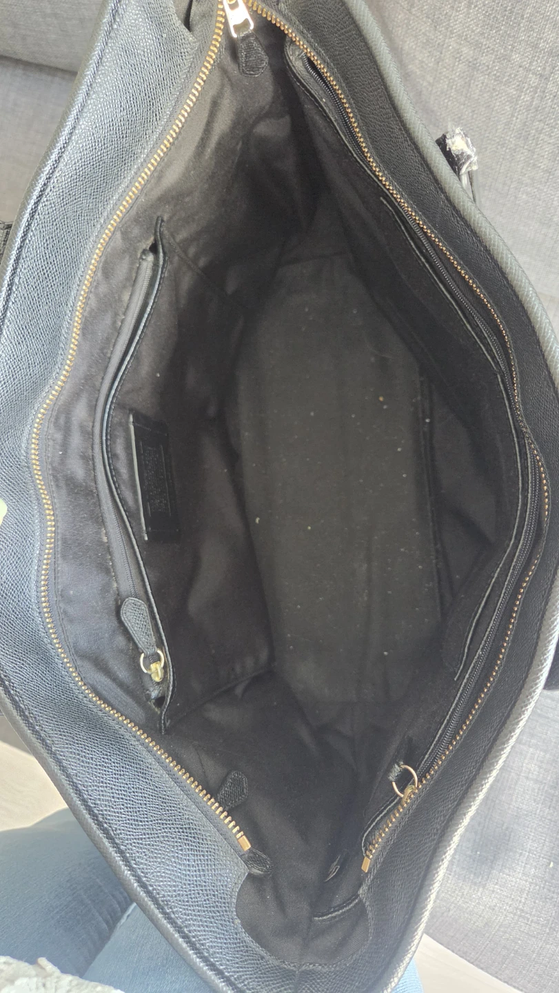 Coach Black Leather Tote Bag - photo 3