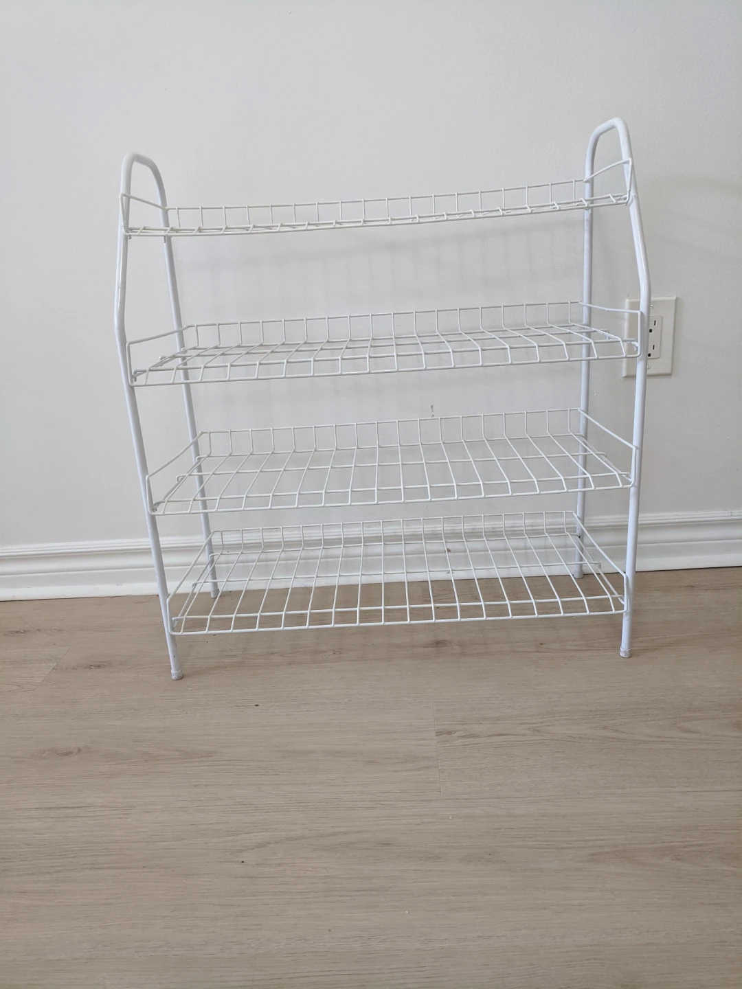 White 4-Tier Wire Rack Shelf