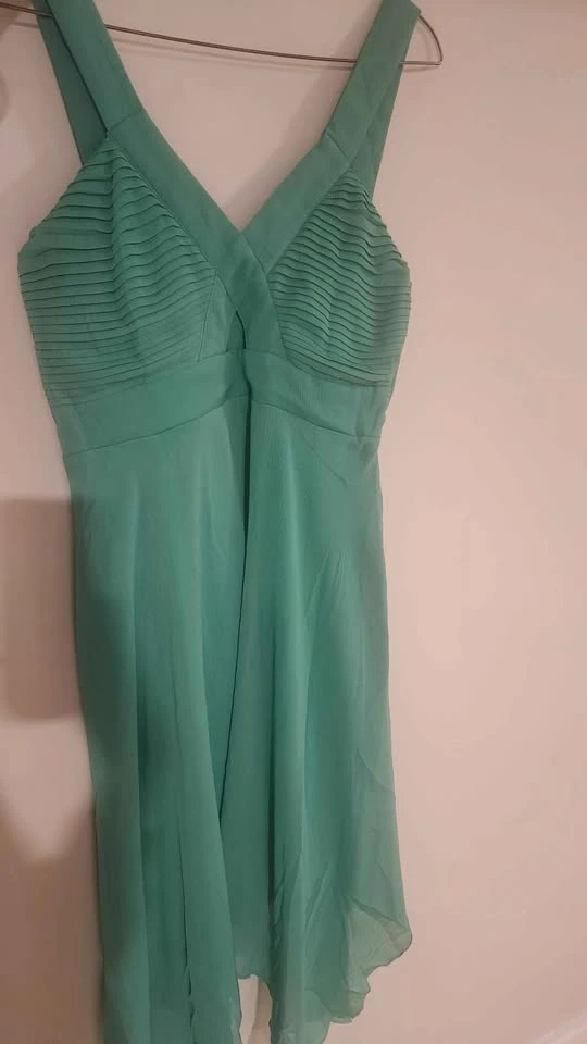 Teal Chiffon Halter Neck Dress - photo 3