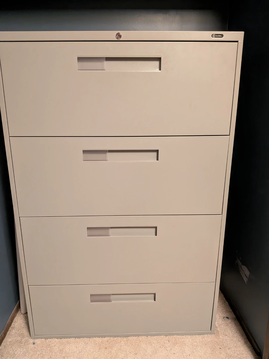 Global 4-Drawer Filing Cabinet