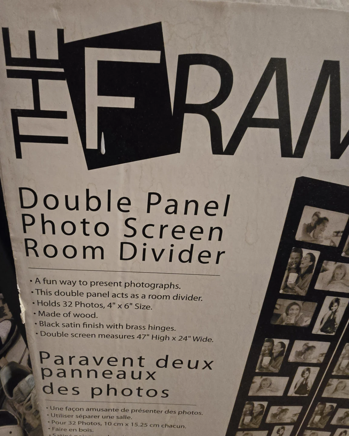The Framery Double Panel Photo Screen Room Divider - photo 2