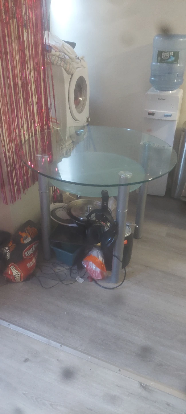 Glass Top Dining Table
