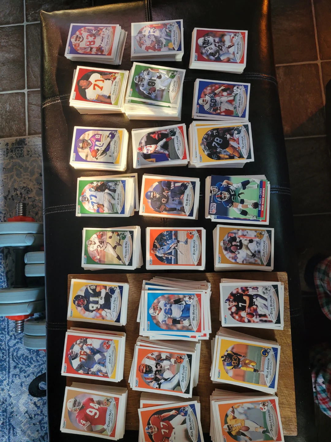 Collection of Fleer Football & Hockey Cards - photo 2