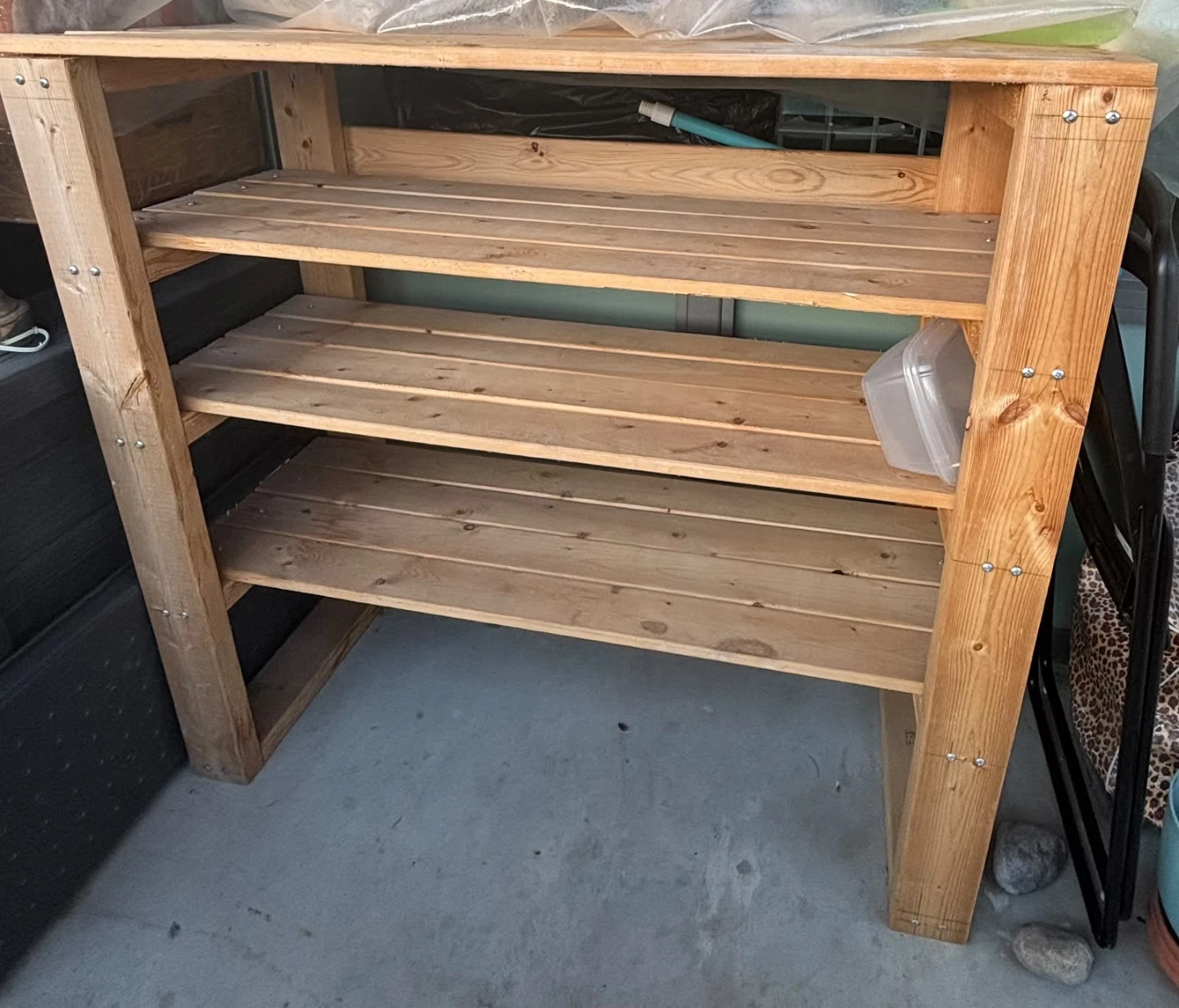 Wooden Shelf Unit - photo 4