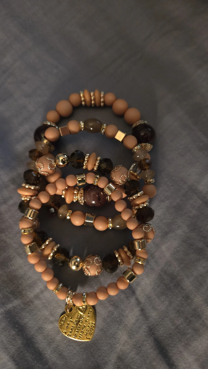 Stackable Beaded Bracelets with Charms - photo 2
