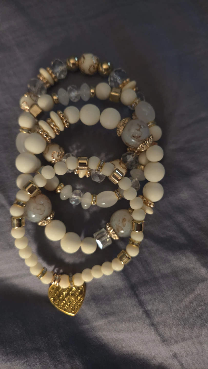 Stackable Beaded Bracelets with Charms - photo 3
