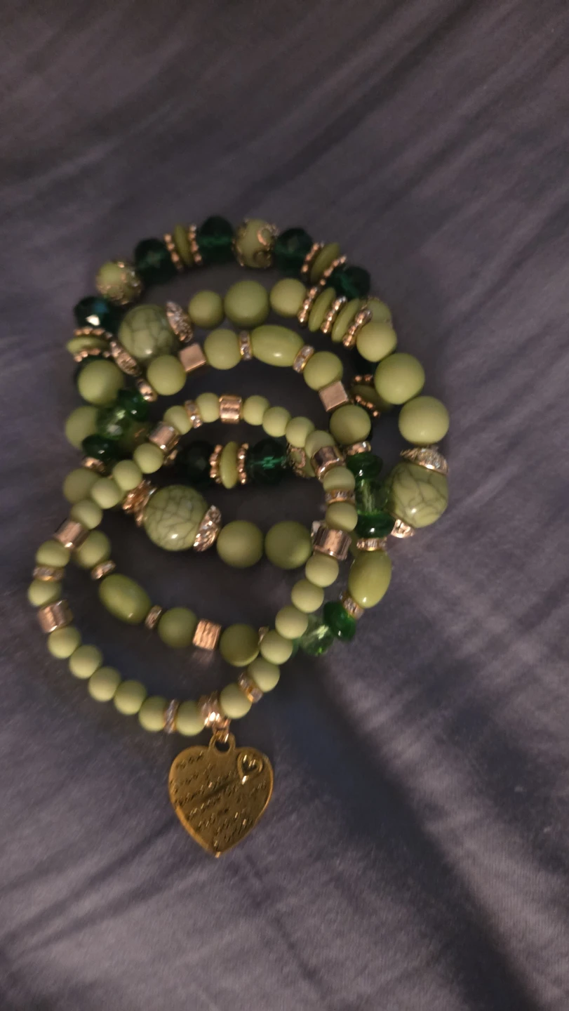 Stackable Beaded Bracelets with Charms - photo 4