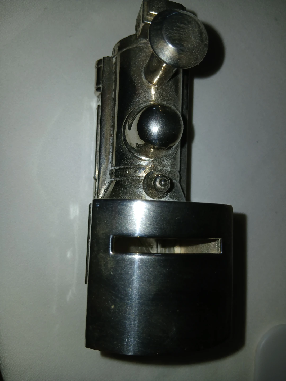 Vintage Metal Train coin  bank - photo 2