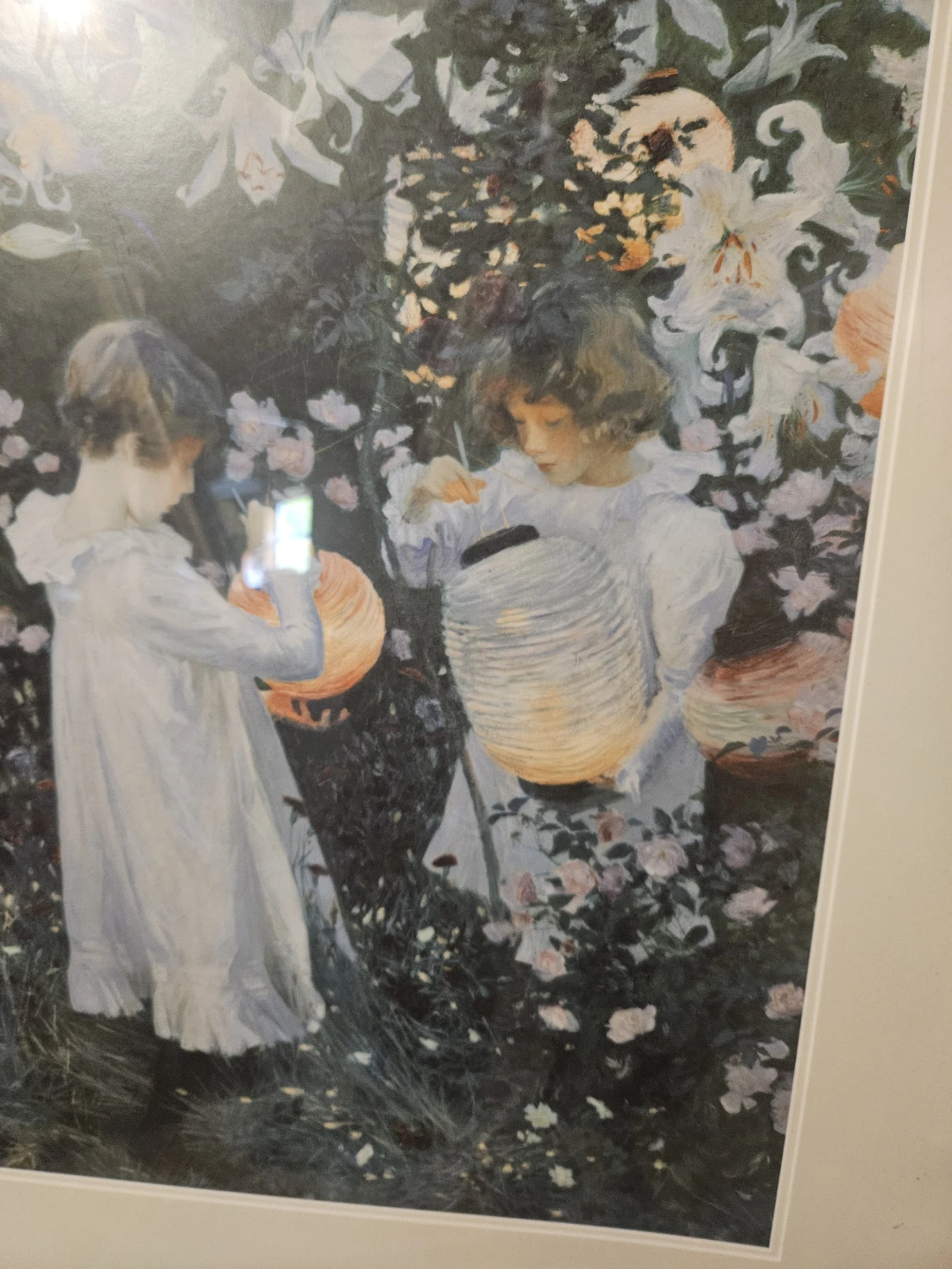 Framed Art Print - Children with Lanterns - photo 3
