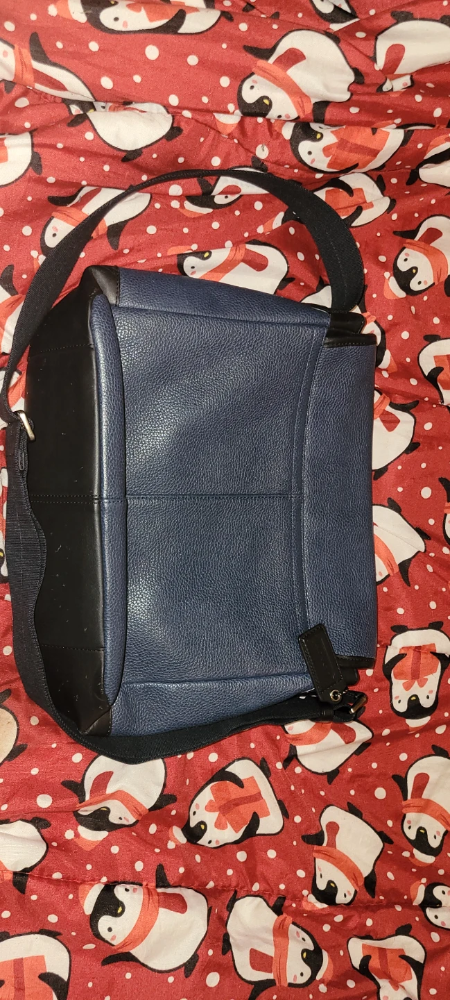 Coach Messenger Bag - Blue Leather - photo 2