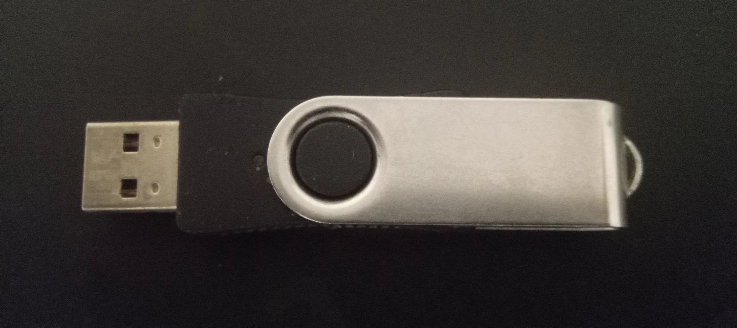 Silver and Black USB Flash Drive