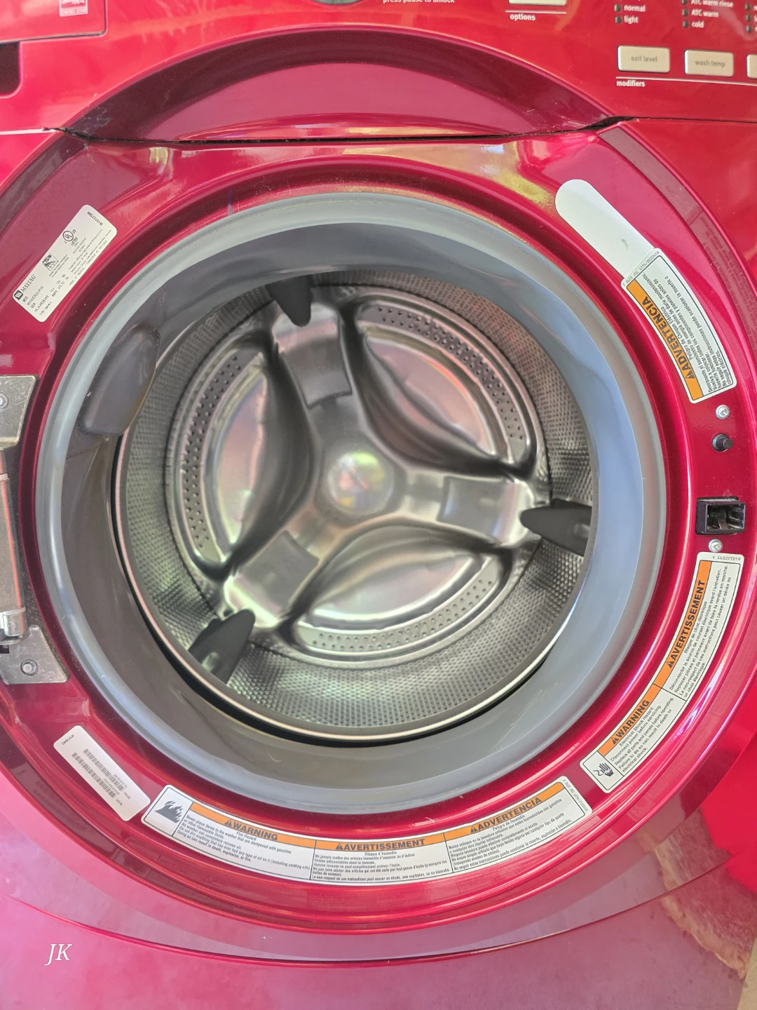 Maytag 3000 Series Front Load Washing Machine - Red - photo 3