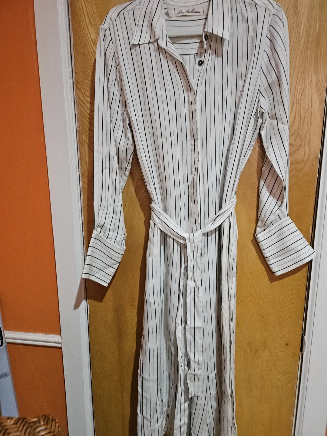 La Boheme Striped Jumpsuit with Belt