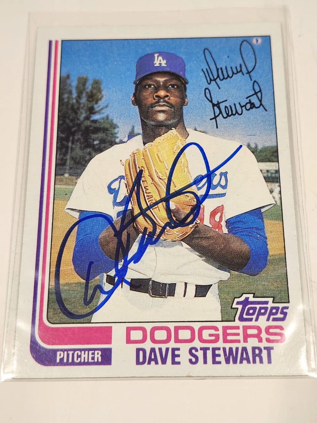 1982 Topps Dave Stewart Dodgers Pitcher Baseball Card