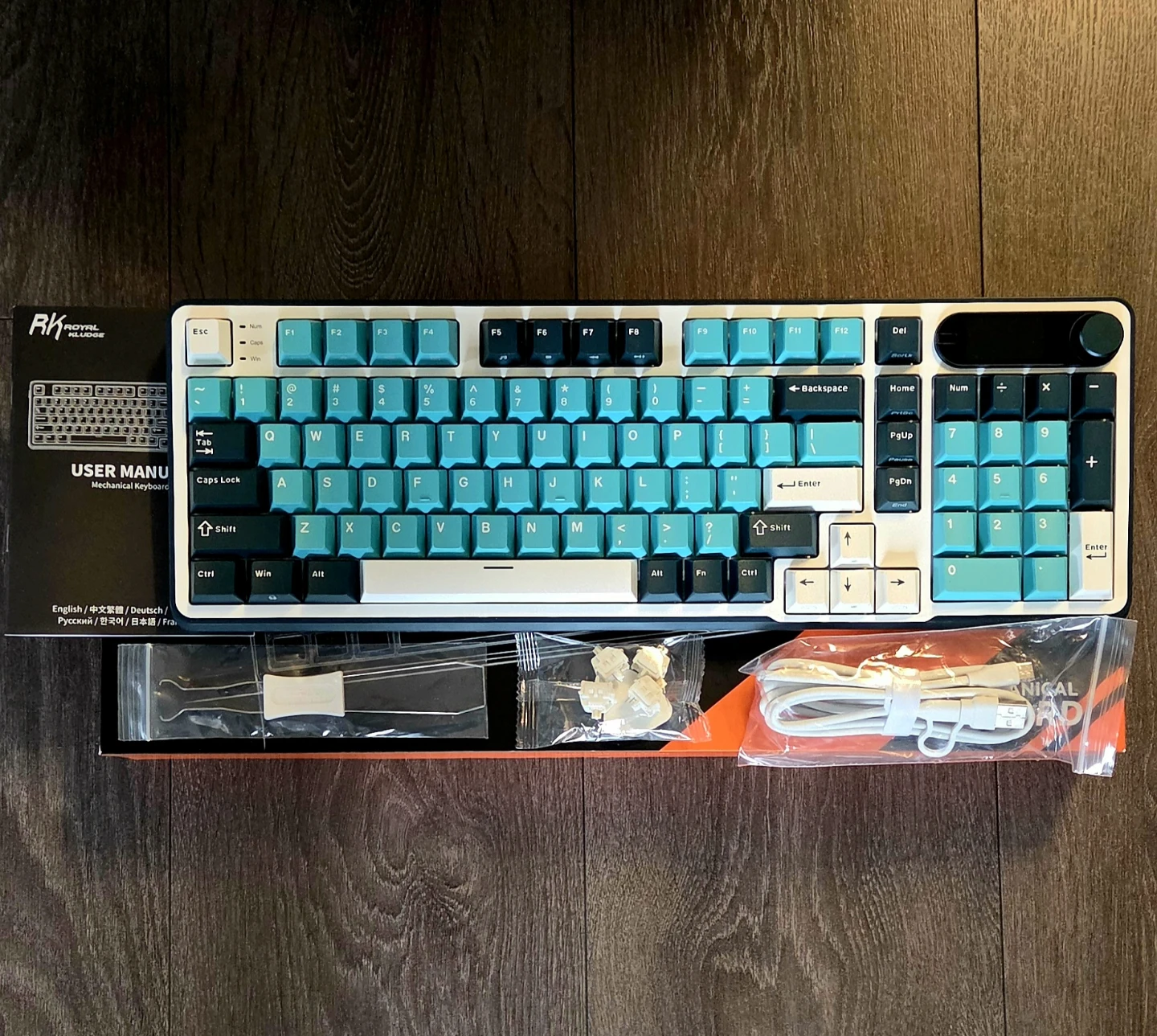 RK ROYAL KLUDGE S98 Mechanical Keyboard w/Smart Display & Knob