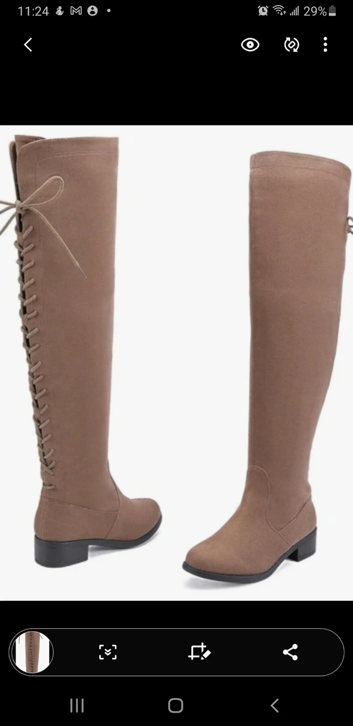brand new EETTARO W OvervThe Knee Boot Fashion Lace Up Size 7