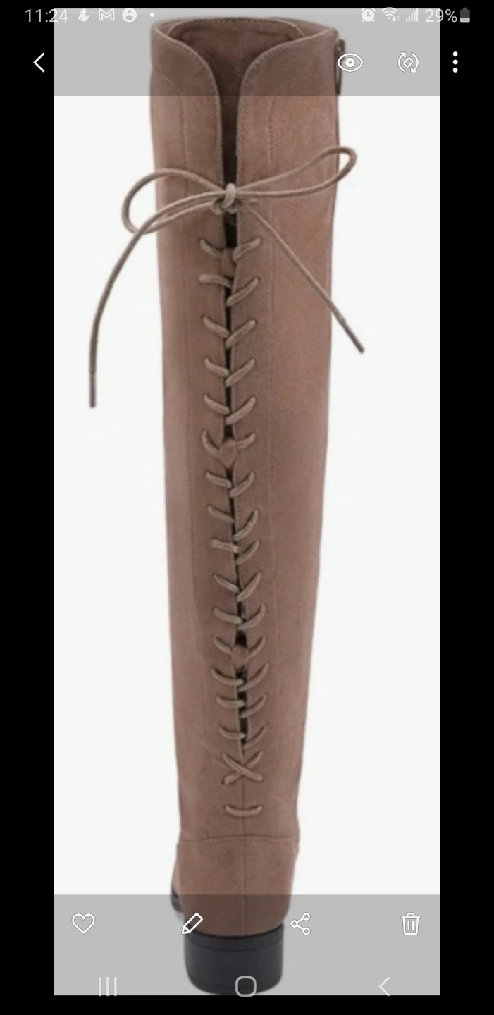 brand new EETTARO W OvervThe Knee Boot Fashion Lace Up Size 7 - photo 2