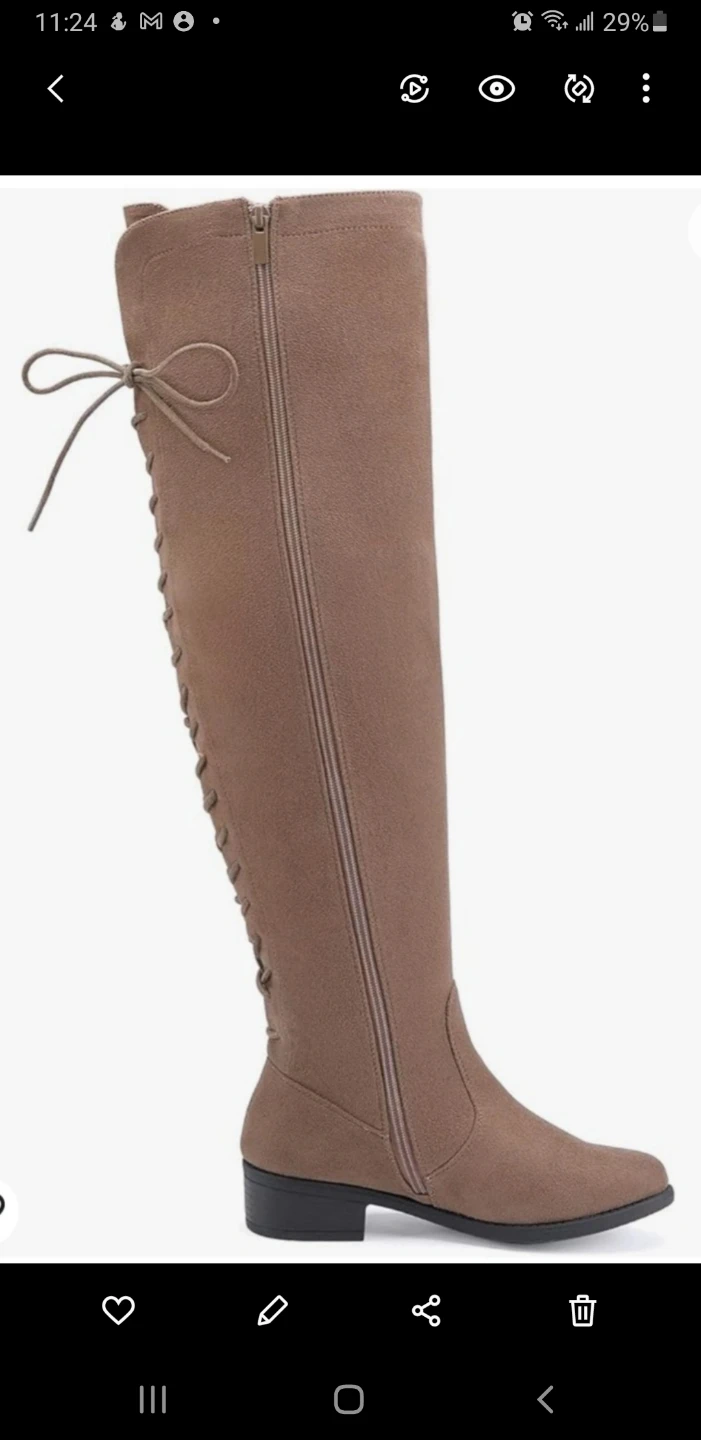 brand new EETTARO W OvervThe Knee Boot Fashion Lace Up Size 7 - photo 3
