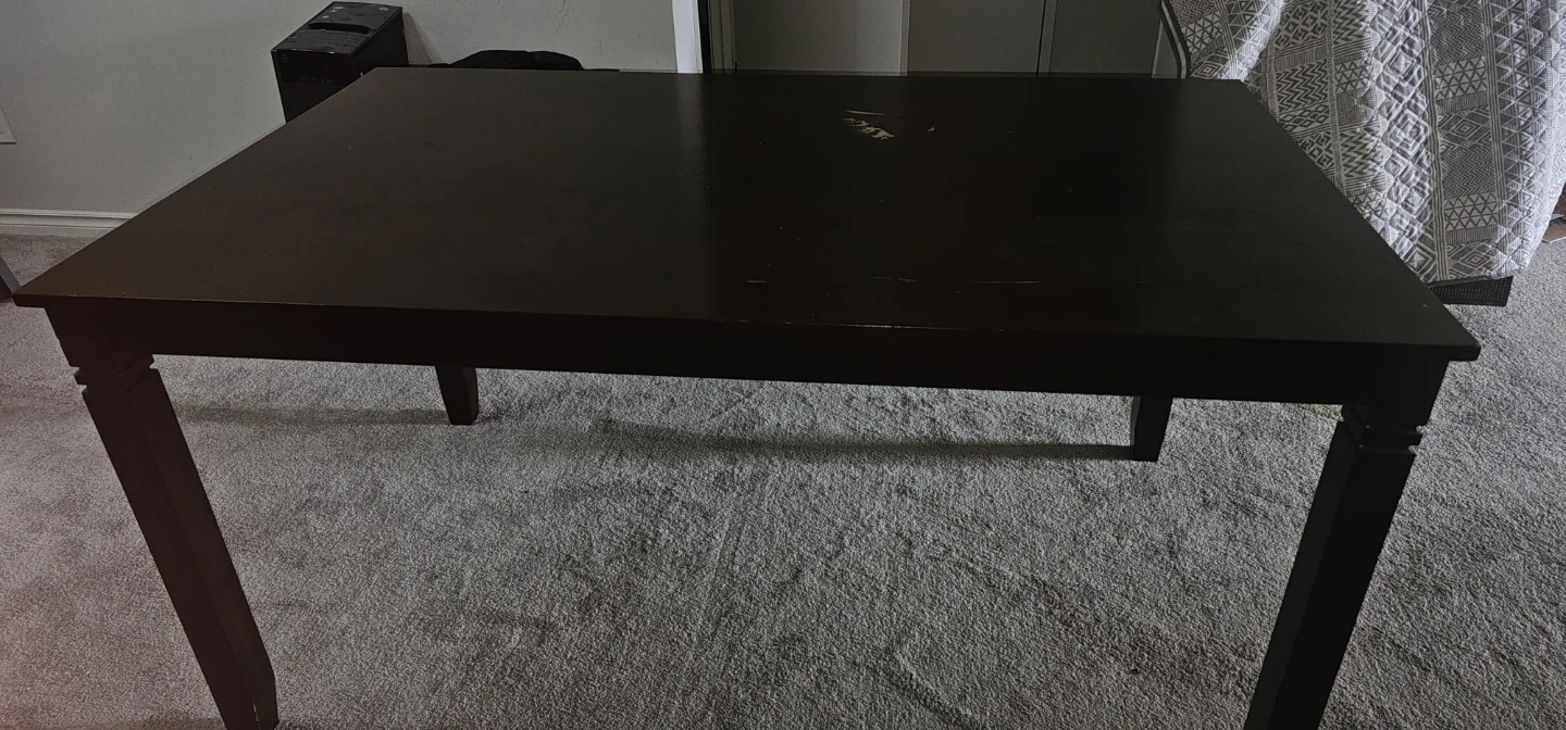 Dark Brown Dining Table