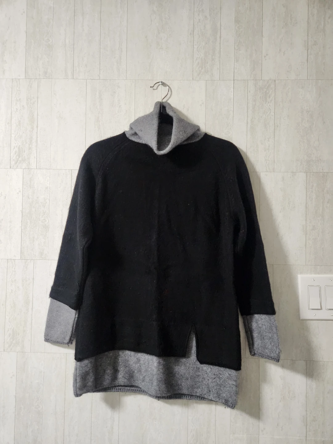 Black and Grey Tunic Top