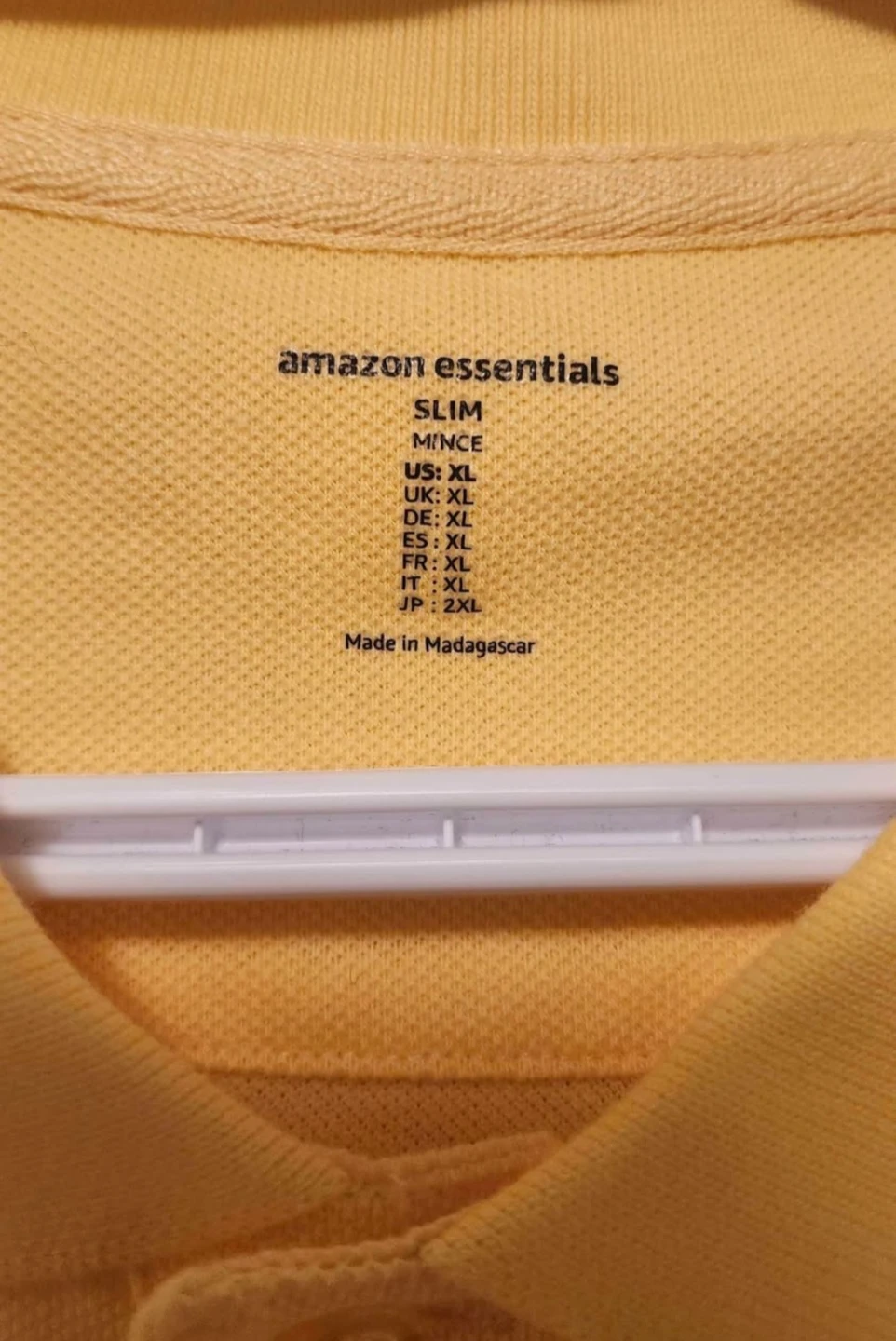 Amazon Essentials Slim Fit Yellow Polo Shirt XL⚽ - photo 3