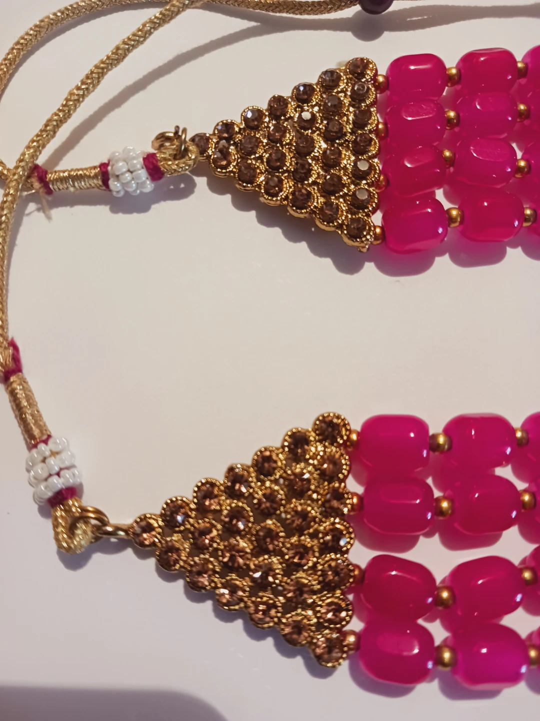 Gorgeous Pink Long Beaded Necklace - photo 3
