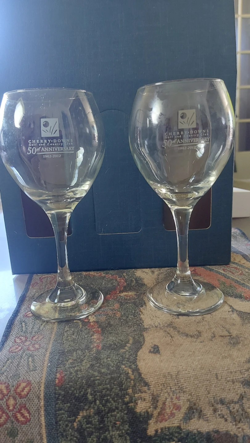 Cherry Downs Golf and Country Club 50th Anniversary Glasses - photo 2