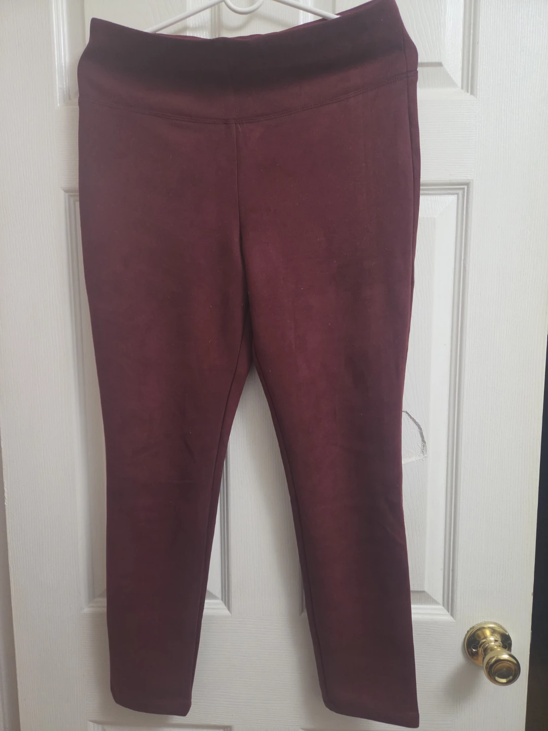 Hervé Léger Burgundy Pants Medium
