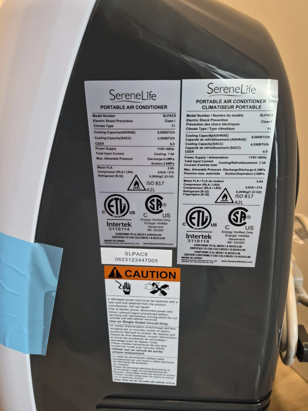 SereneLife Portable Air Conditioner SLPAC8 - photo 3
