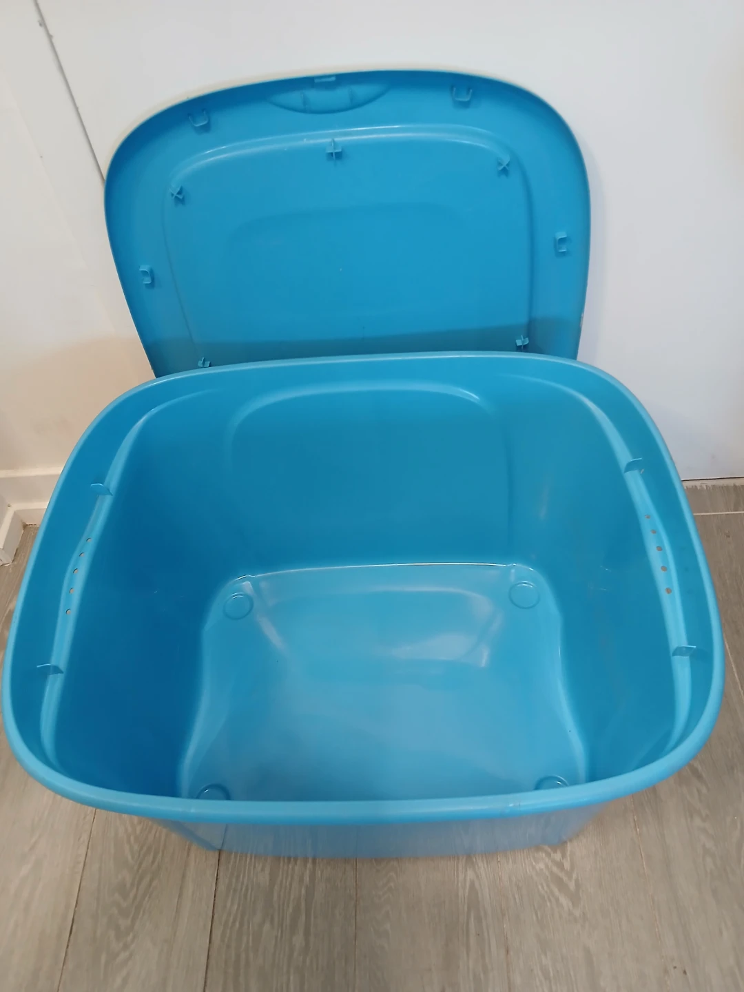 Tuff Store Blue Storage Box 63L & 80L Storage Tote. BOTH $25. - photo 2