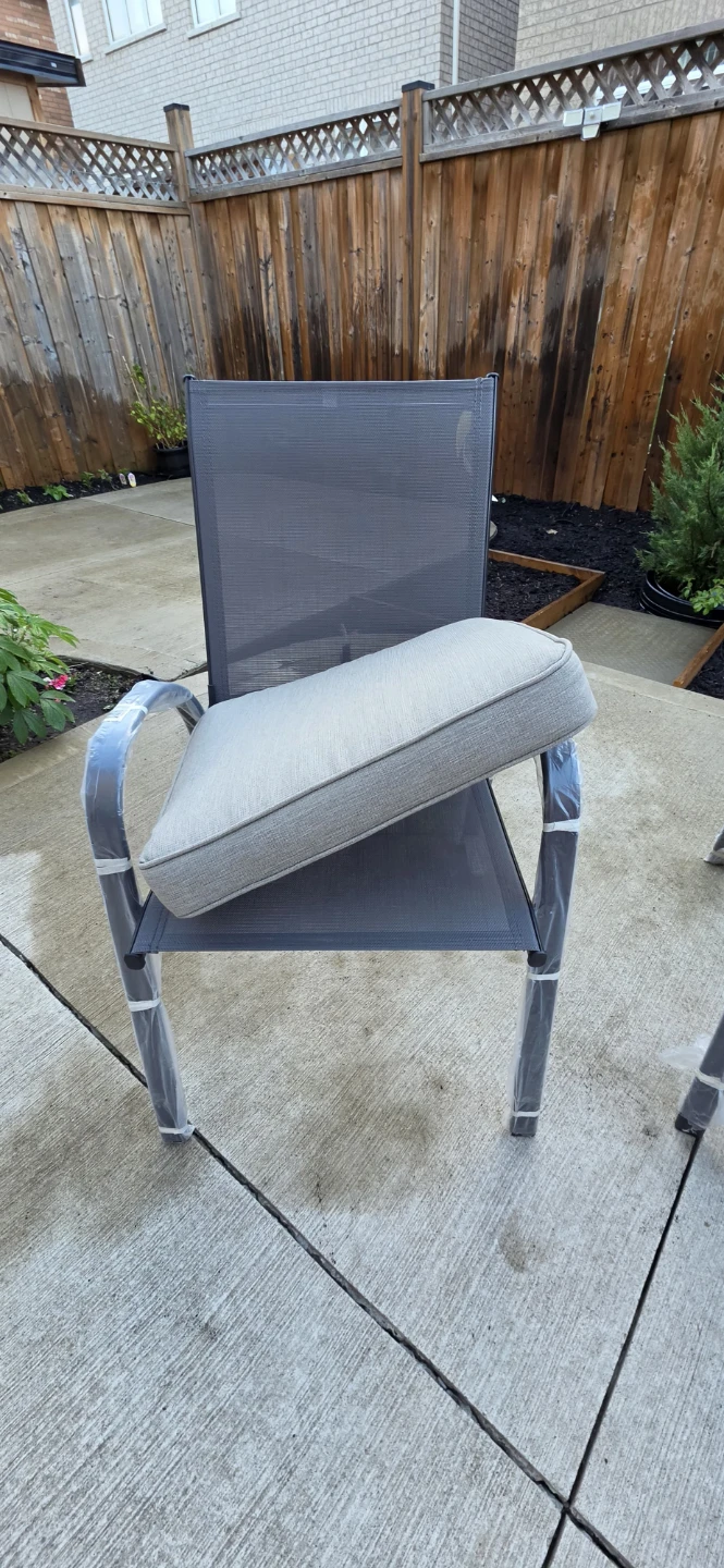 4 Grey Outdoor Cushions