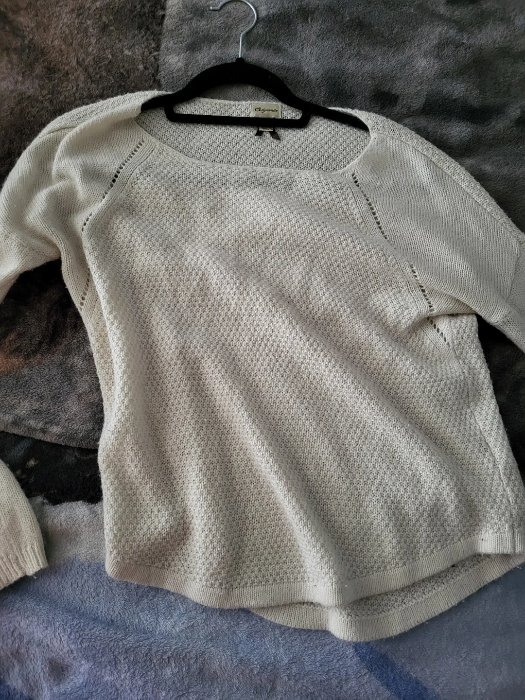 Dynamite cream knit sweater