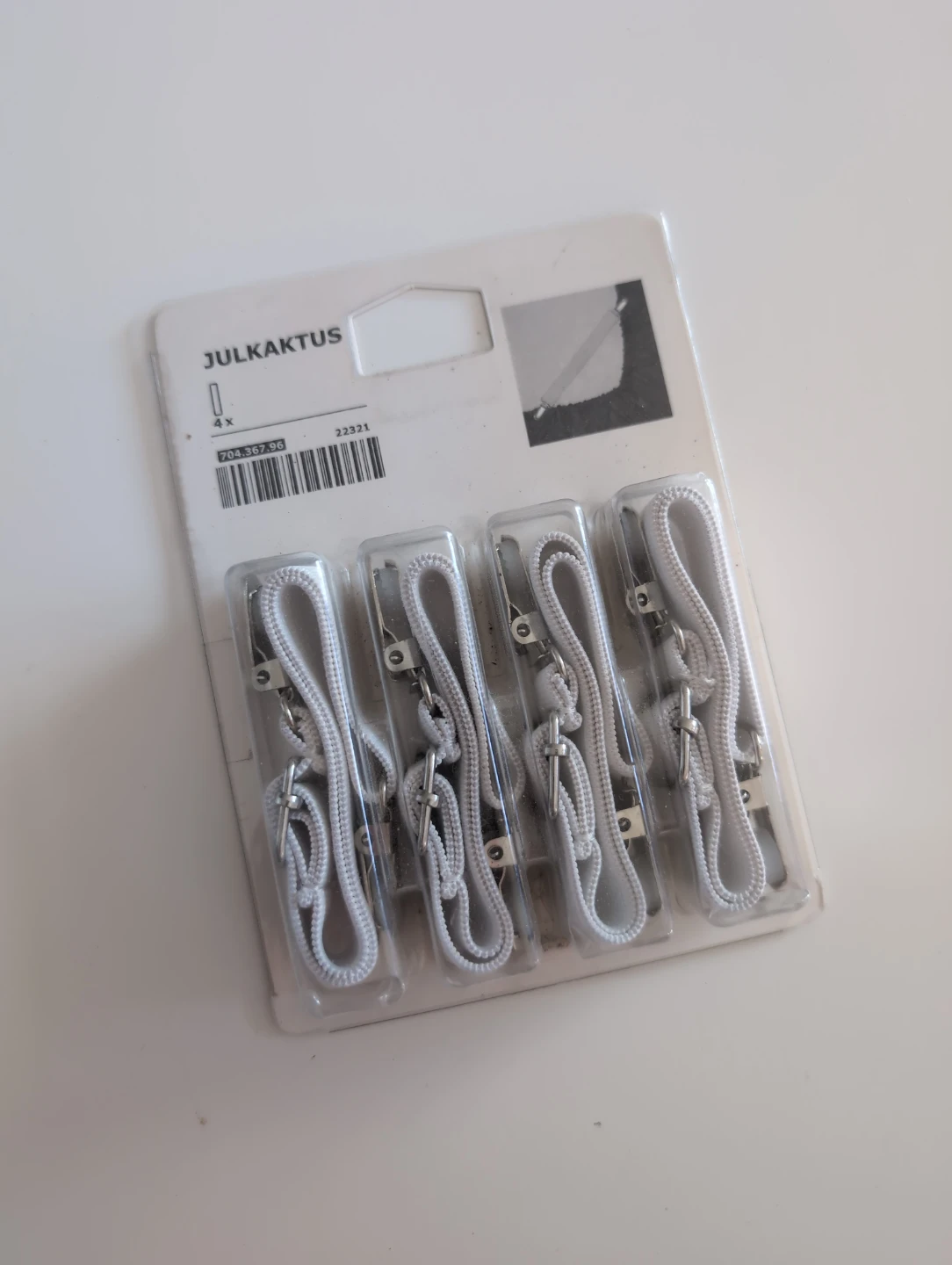 IKEA JULKALTUS Clips 4 Pack