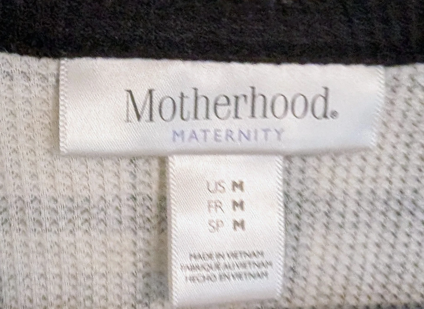 Motherhood Maternity Plaid Henley Shirt - Size Medium - photo 2