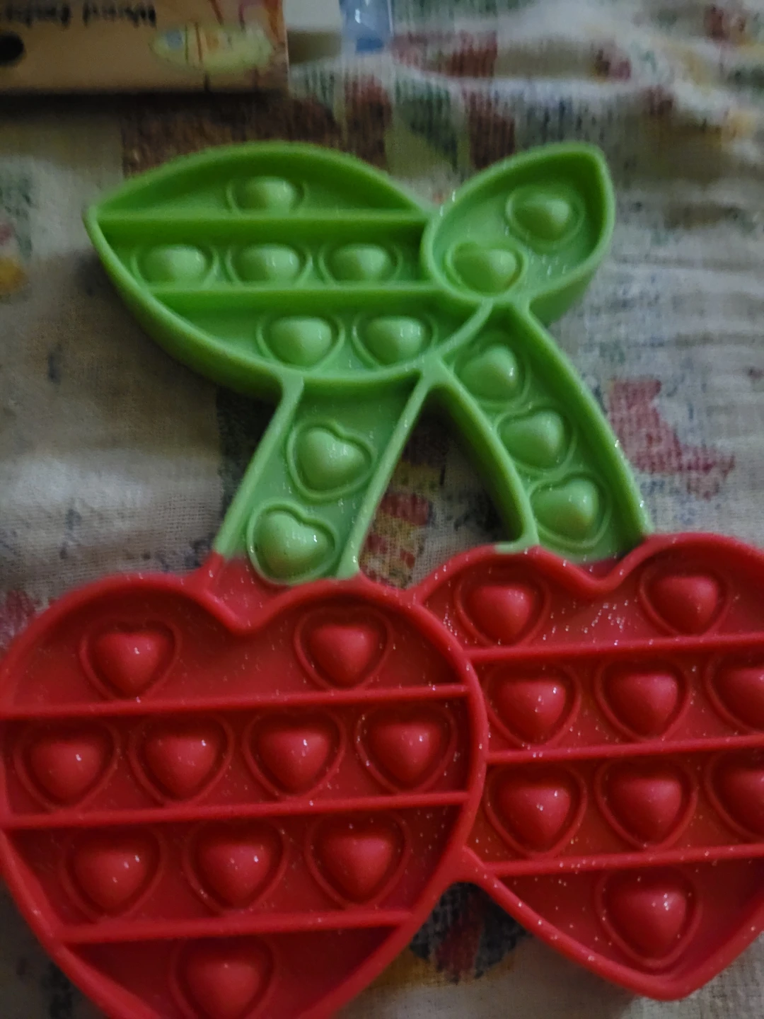 Claires cherry fidget pop it toy
