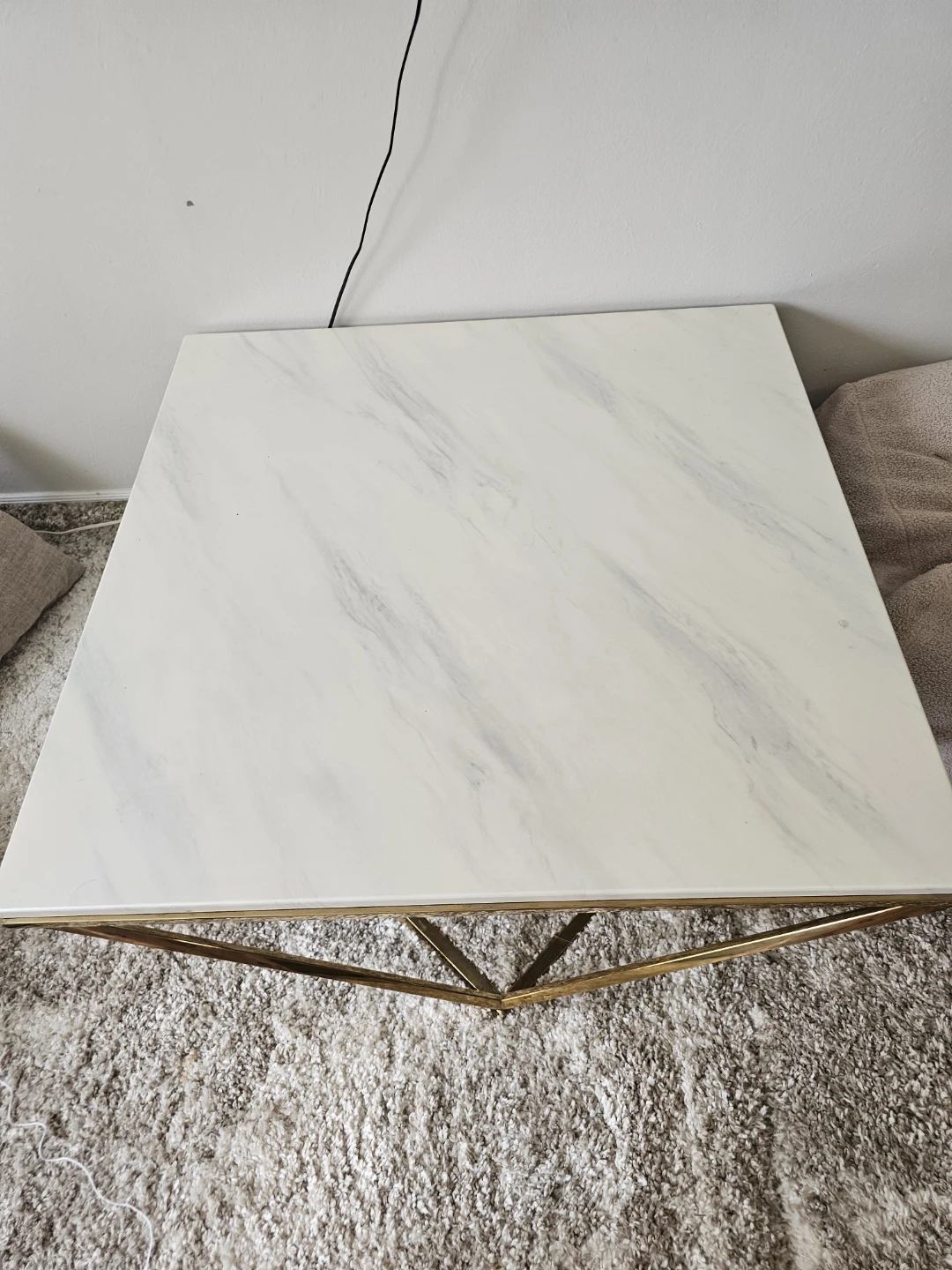 Lynn Coffee Table - Marble and Gold - photo 2
