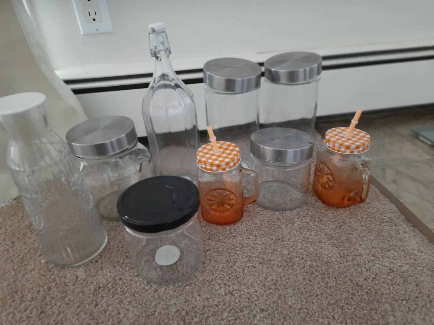 Storage Glass Jars and Bottles Set - photo 3