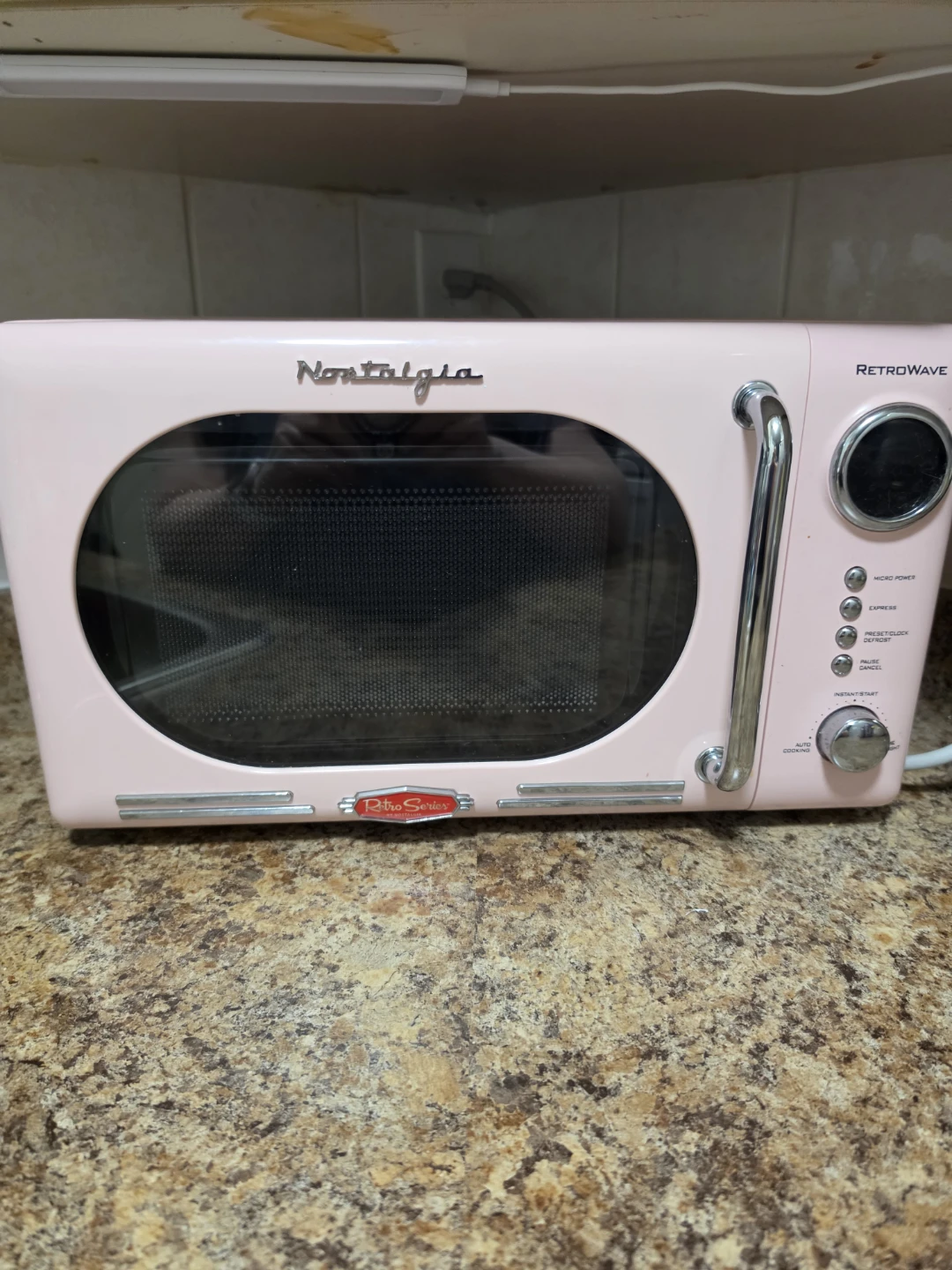 RETTO SERIES Nostalga Tetrowave Pink Microwave oven