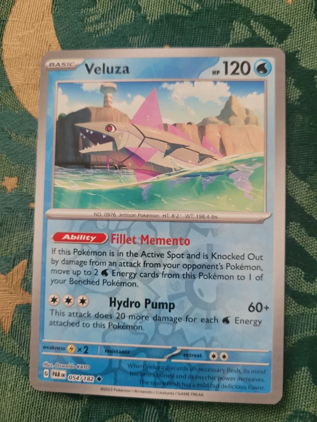 Veluza Reverse Holo Pokemon Card ⚽