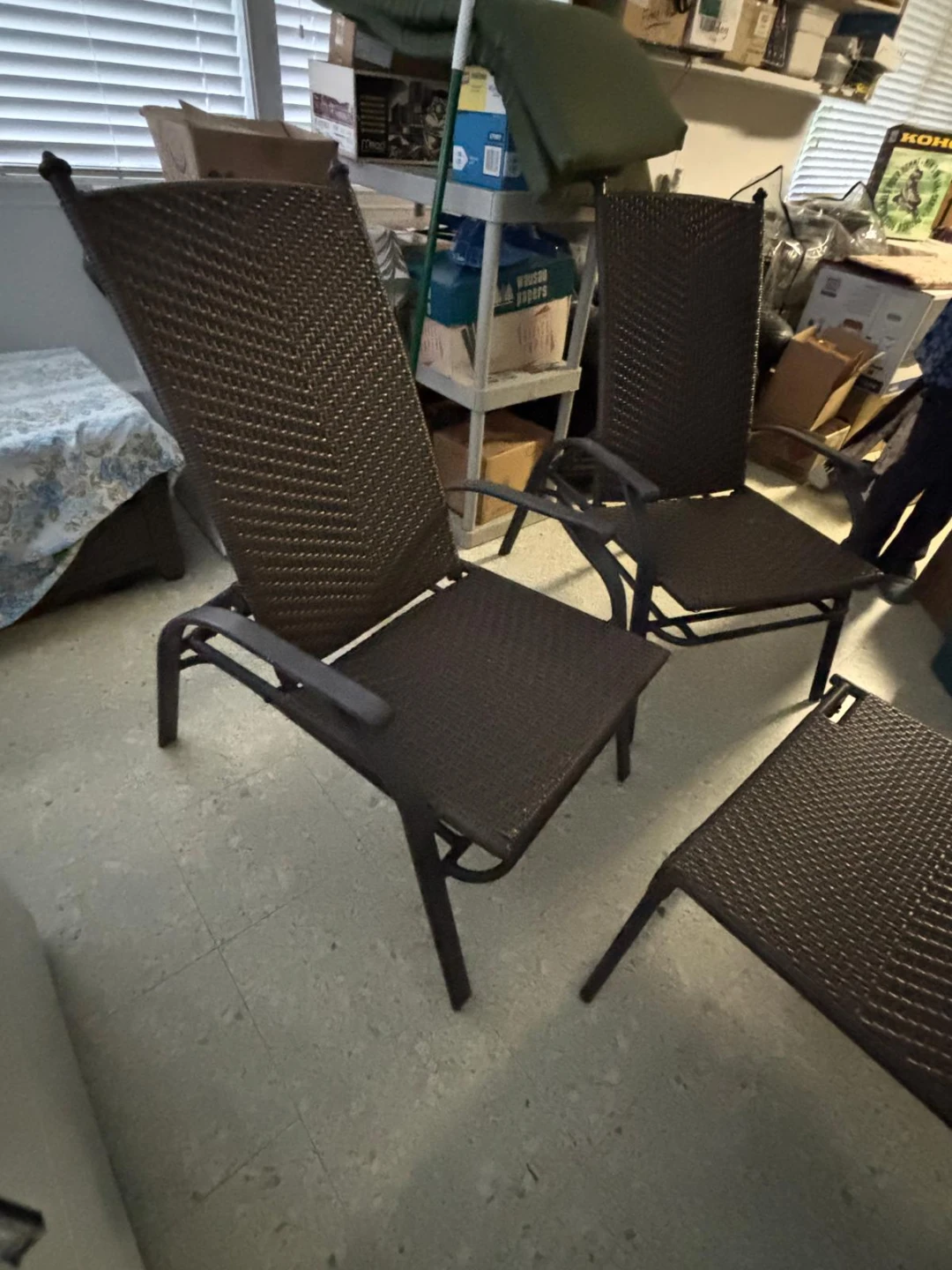 Woven Patio Chairs and Table Set - photo 2