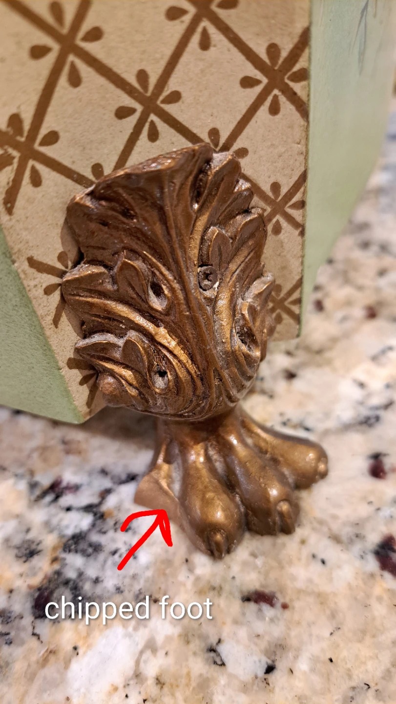 Vintage Trinket Box with Floral Design - photo 5