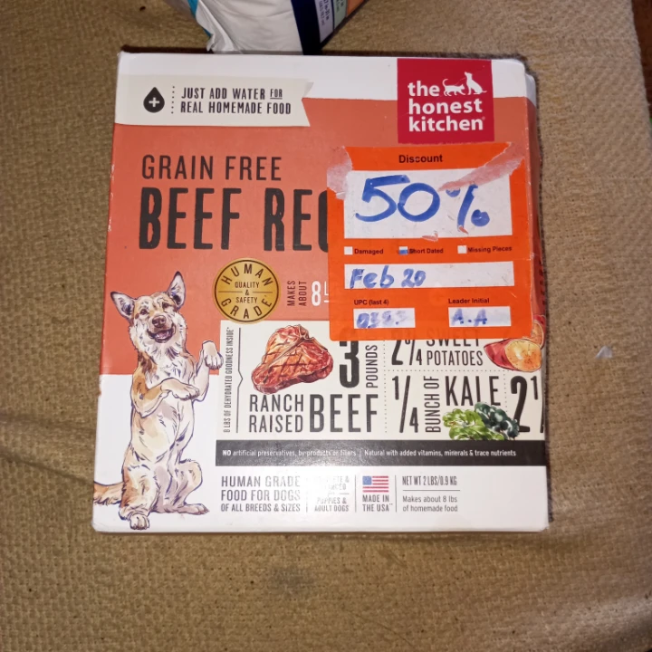 The Honest Kitchen Grain Free Beef Recipe Dog Food