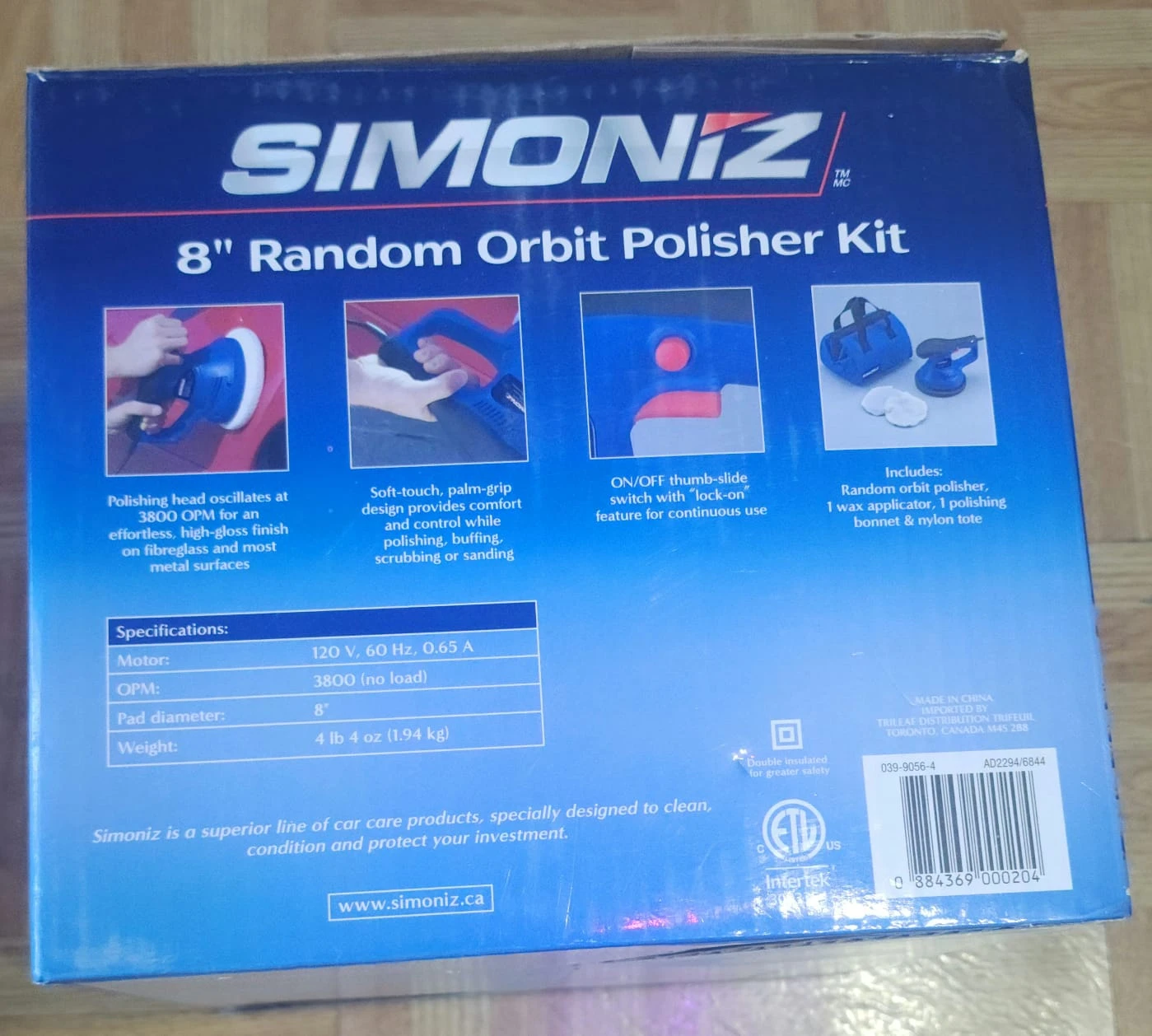 Simoniz 8" Random Orbit Polisher Kit - photo 2