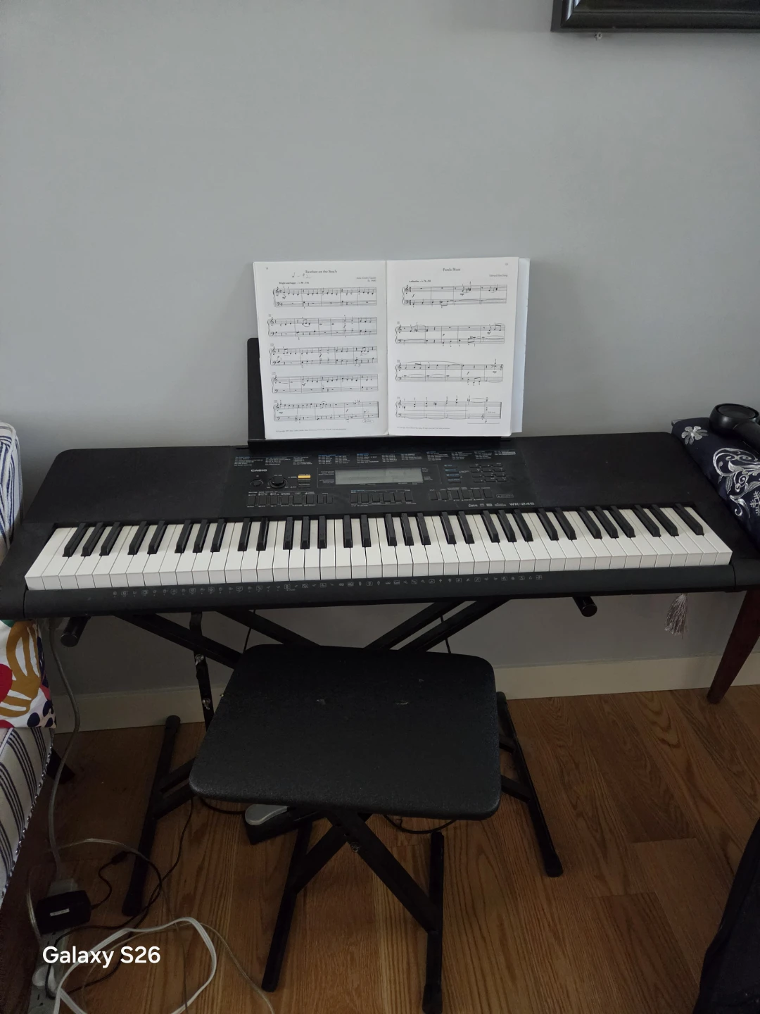 Casio Keyboard and Bench