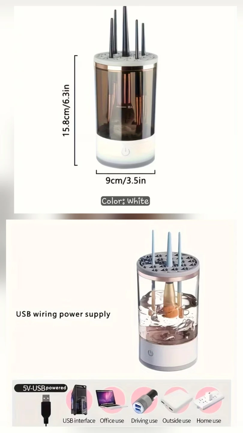 ⚽️ Automatic Makeup Brush Cleaner - photo 3
