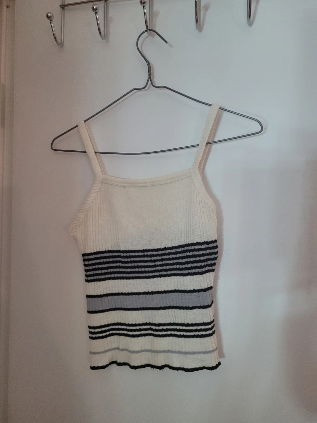 Ribbed Striped Tank Top