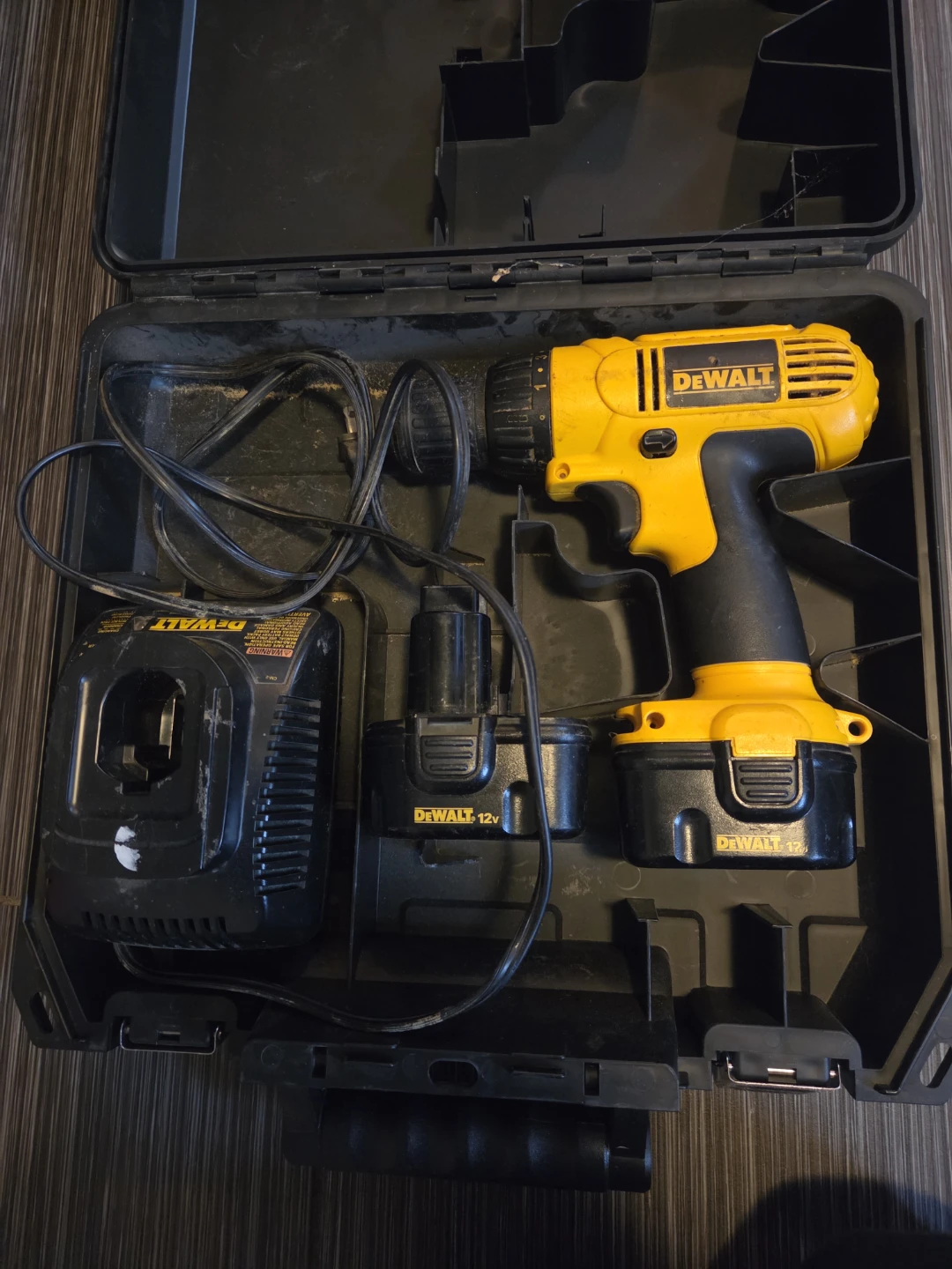 DeWalt 12V Cordless Drill with Charger and Case