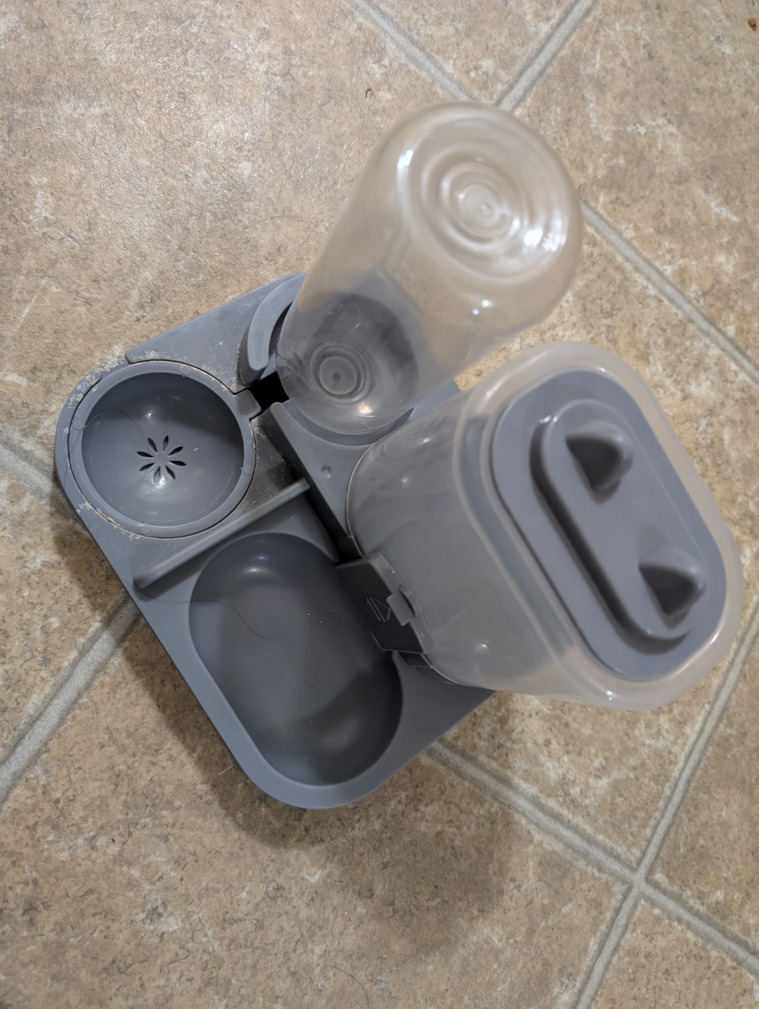 Cat Integrated Feeder and Waterer (Grey) - photo 4