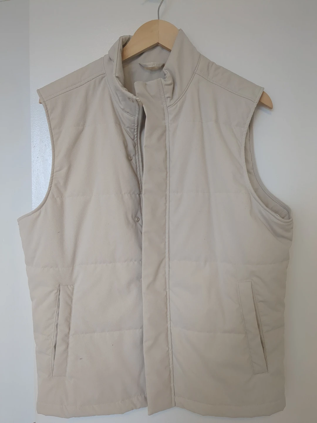 ZARA Puffer Vest Beige Size M