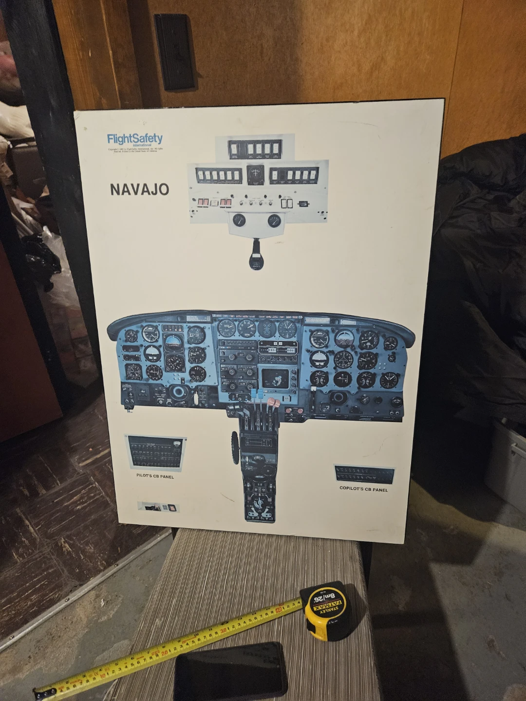 FlightSafety International Navajo Pilot Panel Poster - photo 2